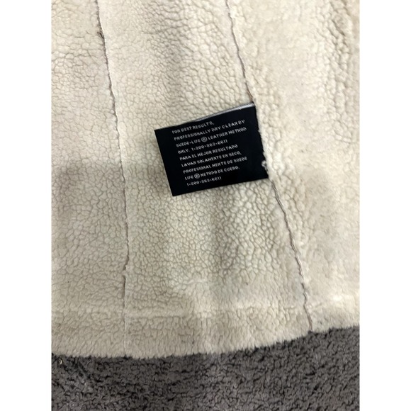 VTG Embroidered Suede & Shearling Coat ASO Phoebe Friends St John's Bay - Picture 4 of 15